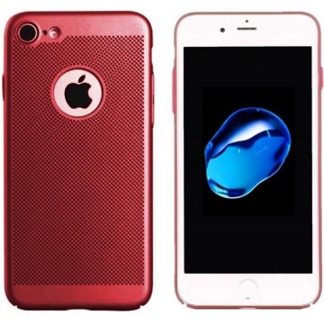 Hoesje Mesh Holes voor Apple iPhone 8 Plus Rood