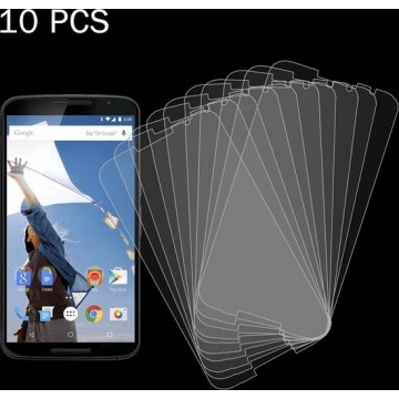 10 Stuks Google Nexus 6 Gehard glazen schermprotector 0.26mm 9H ultra 2.5D hardheid
