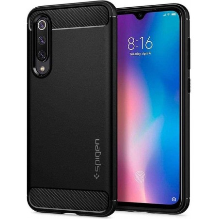 Spigen Rugged Armor Xiaomi Mi 9 SE Hoesje - Zwart