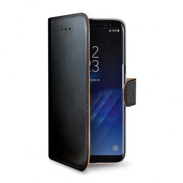 Celly - Samsung Galaxy S8 Plus - Wally Bookcase Black - Openklap Hoesje Samsung Galaxy S8 Plus - Samsung Case Black