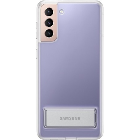 Samsung Clear Standing Cover - Samsung S21+ - Transparant
