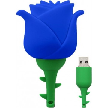Let op type!! MicroDrive 64GB USB 2 0 Creative Rose U schijf (blauw)
