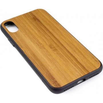 Houten Telefoonhoesje iPhone X – Bumper case - Bamboe