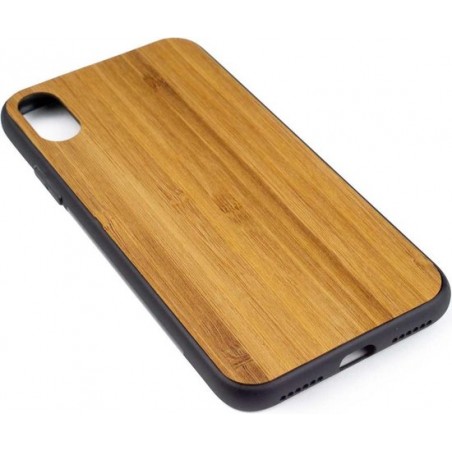 Houten Telefoonhoesje iPhone X – Bumper case - Bamboe