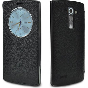 LG Lederen Quick Circle case - zwart - voor LG G4