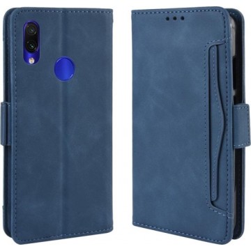 Wallet Style Skin Feel Calf Pattern Leather Case voor Xiaomi Redmi Note 7 / Note 7 Pro / Note 7S, met aparte kaartsleuf (blauw)