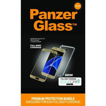 PanzerGlass Full Body Premium Screenprotector Samsung Galaxy S7 - Gold