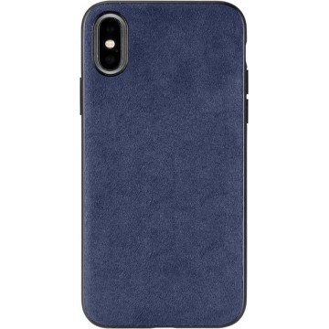 iPhone X/XS Max Alcantara Case Blauw