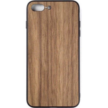 Houten Telefoonhoesje Samsung S8 PLUS - Bumper case - Walnoot