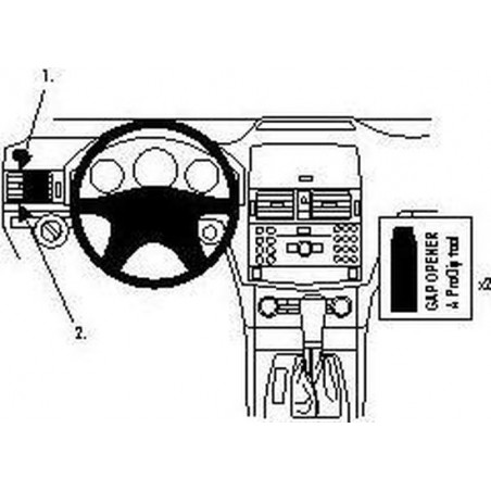 Brodit left mount voor MB C-class 07- (180-320)