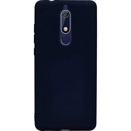 Nokia 5.1 silicone hoesje zwart