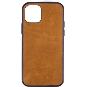 Leren Telefoonhoesje iPhone 11 Pro  – Bumper case - Cognac Bruin