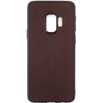 Leren Telefoonhoesje Samsung S9  – Bumper case - Chocolade Bruin