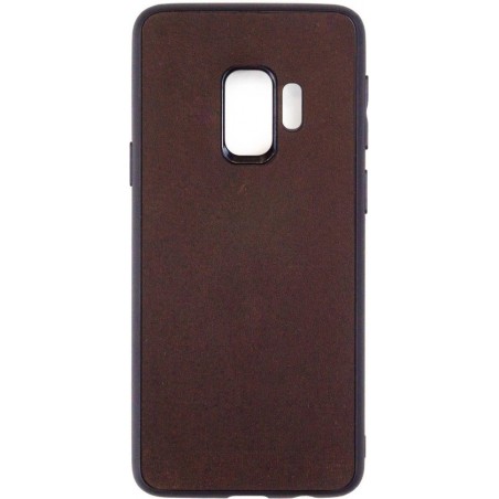 Leren Telefoonhoesje Samsung S9  – Bumper case - Chocolade Bruin