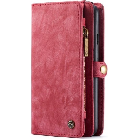 CaseMe Luxe Portemonnee Hoesje Rood OnePlus 7 Pro