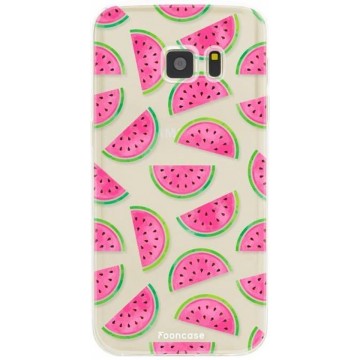 FOONCASE Samsung Galaxy S7 hoesje TPU Soft Case - Back Cover - Watermeloen