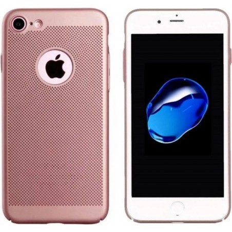 Hoes Mesh Holes voor Apple iPhone 6/6S Plus Rosé Goud
