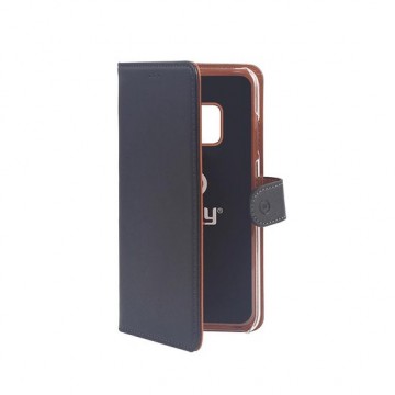 Celly - Huawei Mate 20 Pro - Wally Bookcase Black - Openklap Hoesje Huawei Mate 20 Pro - Huawei Case BlaPk
