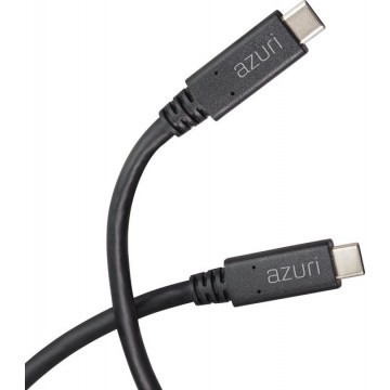 Azuri USB oplaadkabel - USB Type C to Type C - 1m - zwart