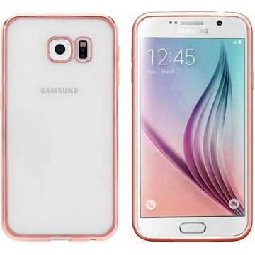 Backcover Clear Bumperlook voor Samsung S7 Edge Rosé Goud