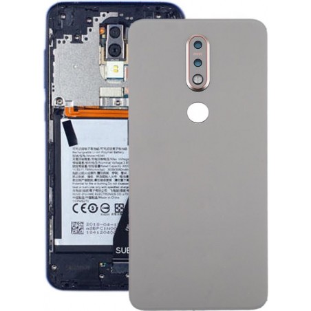 Let op type!! Batterij achtercover voor Nokia 7.1 (zilver)