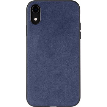 iPhone XR Alcantara Case Blauw