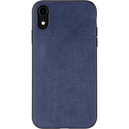 iPhone XR Alcantara Case Blauw