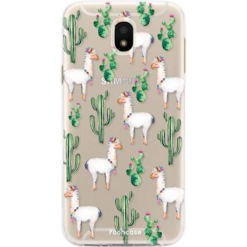 FOONCASE Samsung Galaxy J5 2017 hoesje TPU Soft Case - Back Cover - Alpaca / Lama