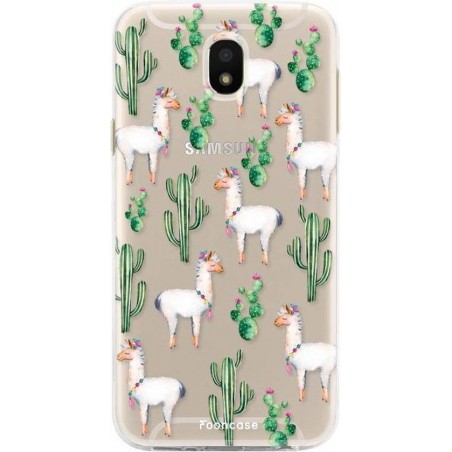 FOONCASE Samsung Galaxy J5 2017 hoesje TPU Soft Case - Back Cover - Alpaca / Lama