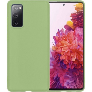 Samsung S20 FE Hoesje Back Cover Siliconen Case Hoes - Groen