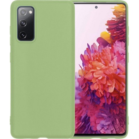 Samsung S20 FE Hoesje Back Cover Siliconen Case Hoes - Groen