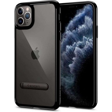 Hoesje Apple iPhone 11 Pro Max - Spigen Ultra Hybrid Case S - Transparant/Doorzichtig