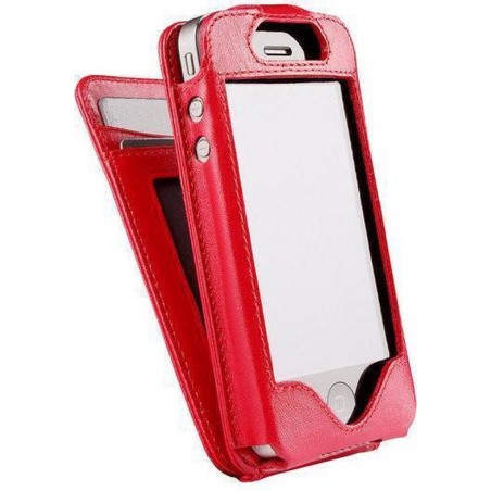 Sena WalletSkin iPhone 4 & 4S Lederen Sleeve Rood