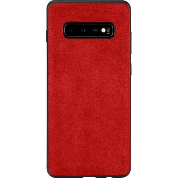 Samsung Galaxy Note 20 Ultra Alcantara case Rood