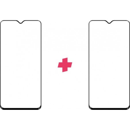 DuoPack: OnePlus 7 screenprotector gehard glas Edge to Edge