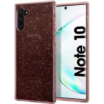 Hoesje Samsung Galaxy Note 10 - Spigen Liquid Crystal Glitter Case - Roze/Quartz