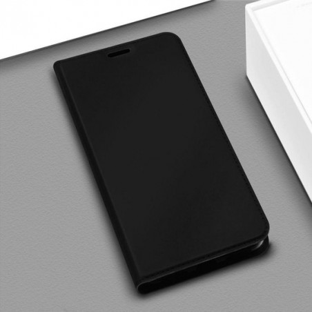 DZGOGO ISKIN Series Slight Frosted PU + TPU Case voor Samsung Galaxy A9 (2018) (zwart)