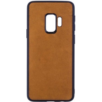 Leren Telefoonhoesje Samsung S9 – Bumper case - Cognac Bruin