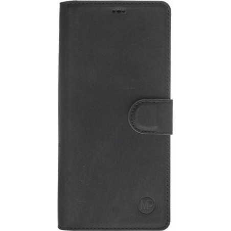 MP case Samsung Galaxy Note 9 echt leer bookcase zwart hoesje