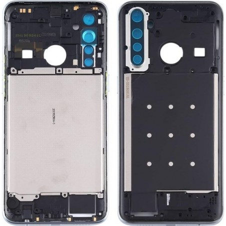 Let op type!! Middle Frame Bezel Plate met side keys voor OPPO Realme 5 Pro / Q(Groen)