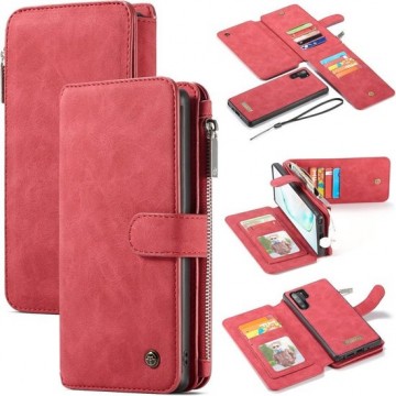 Caseme - luxe portemonnee hoes - Samsung Galaxy Note 10 Plus - Rood