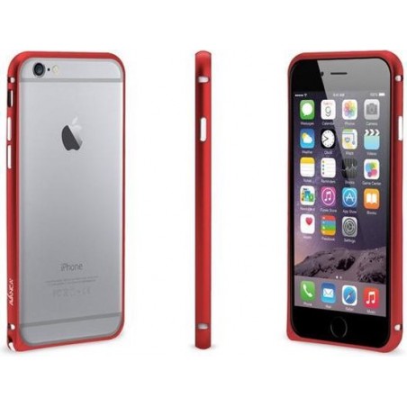 Avanca Bescherm bumper iPhone 6 van aluminium Rood - Bescherming - Verstevigde randen