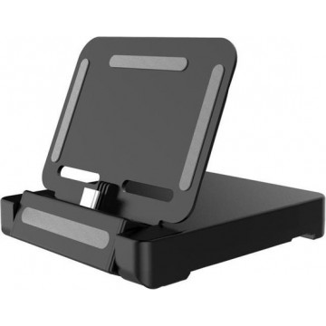 Let op type!! Portable Foldable Charging Charger Base Stand Station for Switch Lite (Black)