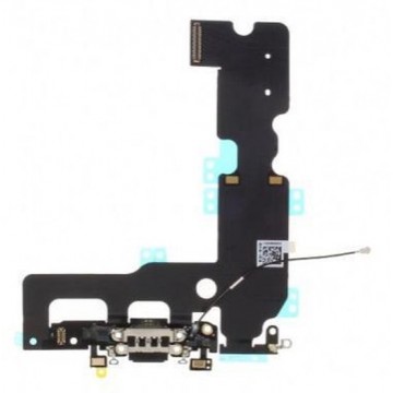Laad Connector/Hoofdtelefoon Microfoon Flex Kabel - Telefoon Reparatie Onderdeel - Geschikt voor iPhone 7 Plus - Zwart