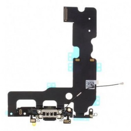 Laad Connector/Hoofdtelefoon Microfoon Flex Kabel - Telefoon Reparatie Onderdeel - Geschikt voor iPhone 7 Plus - Zwart