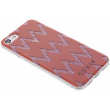 Guess Chevron Gel Case iPhone 8 / 7 - Rood