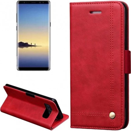Tuff-luv - Faux leren book-stand case voor de Samsung Galaxy note 8 - rood