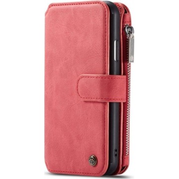 Mobigear CaseMe Luxury Flip Wallet Case Rood Apple iPhone 11