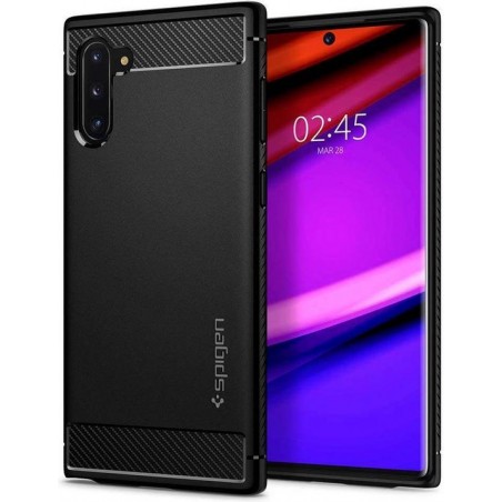 Spigen Rugged Armor Samsung Galaxy Note 10 Hoesje - Zwart