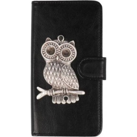 MP Case Mystiek Huawei P30 bookcase uil zilver